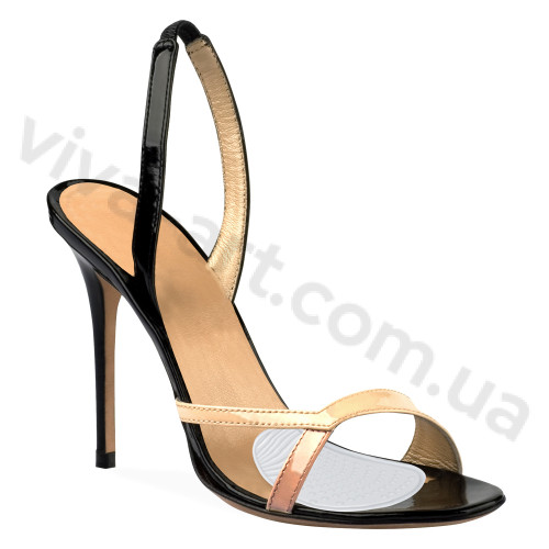 Полустельки гелевые под плюсну на клеевой основе, универсальный размер, пара